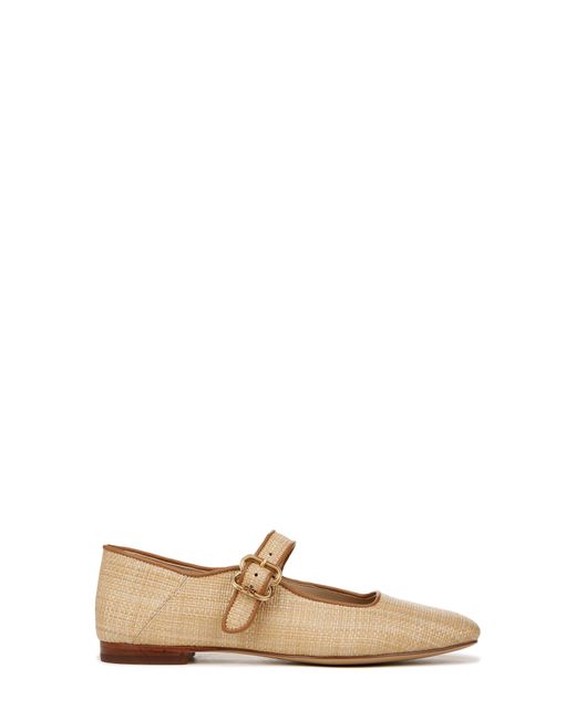 Sam Edelman Michaela Mary Jane Flat in Natural | Lyst