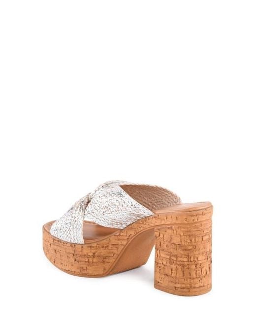 Seychelles Pink Adorned Platform Sandal