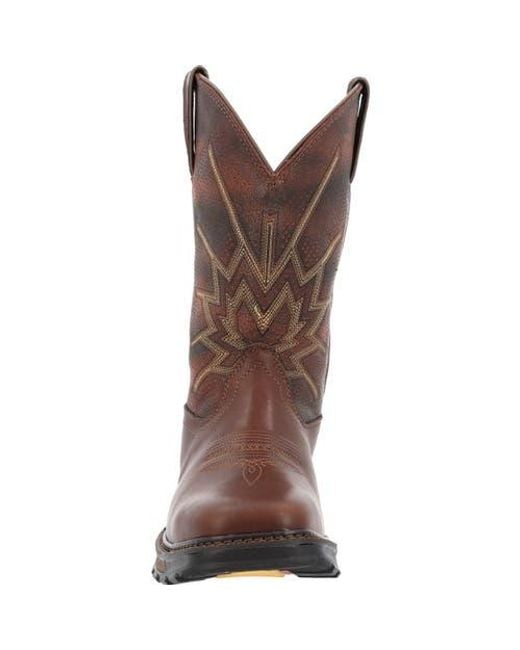 Durango Brown Ventilated Western Work Boot for men