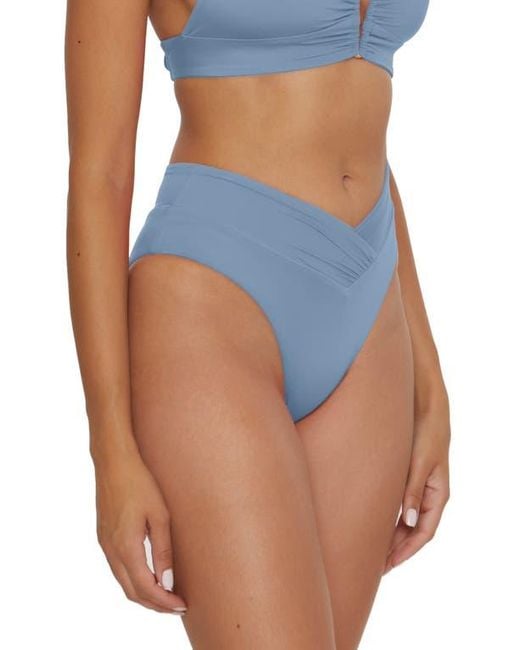 Becca Blue Color Code High Waist Bikini Bottoms