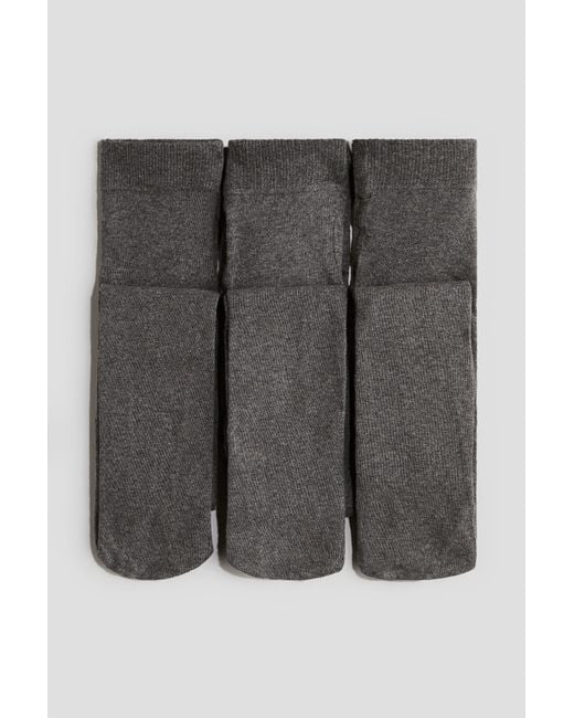 H&M Gray 3-Pack School Tights