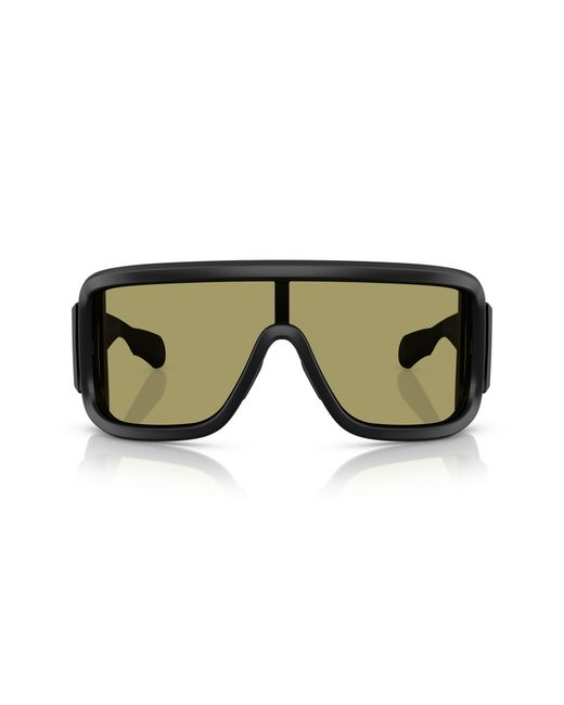 Moncler Green 142Mm Rectangular Shield Sunglasses for men