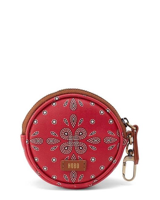 Hobo International Red Small Revolve Coated Canvas Bag Charm