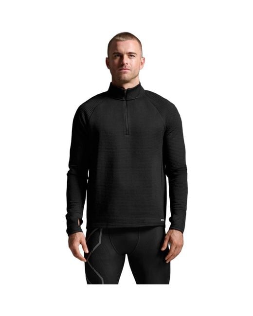 2xu Black Ignition Haptic 1/4 Zip for men