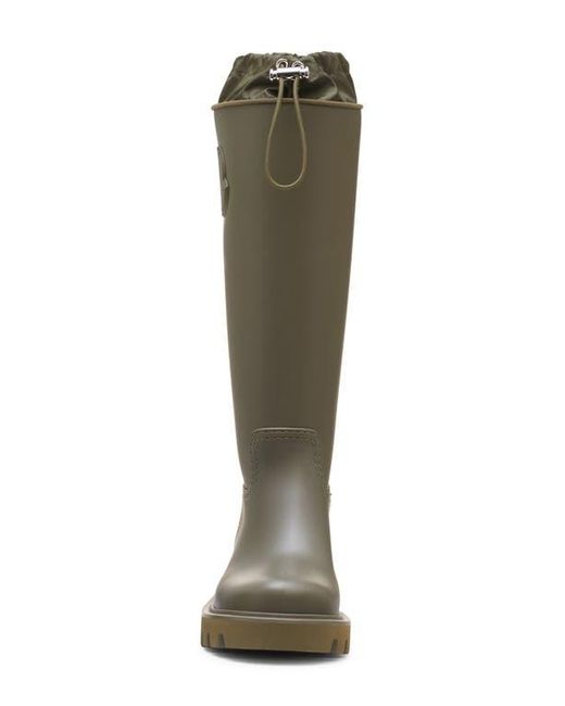 Moncler Green Kickstream Waterproof Rain Boot