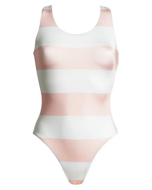 Solid & Striped Multicolor Annemarie Stripe Reversible One-Piece Swimsuit