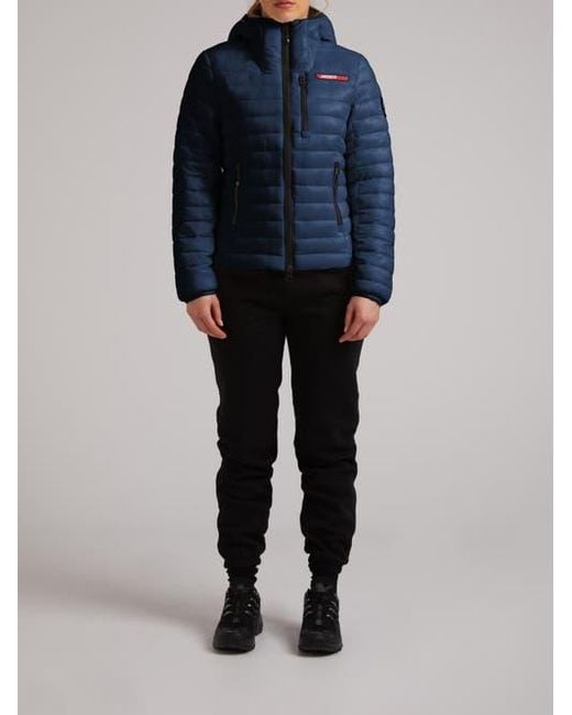 Jacket Blue Satell1Te Padded Hooded Jacket
