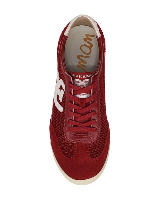 Sam Edelman Red Ivey Mesh Sneaker