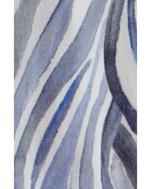 Apny Blue Printed Top