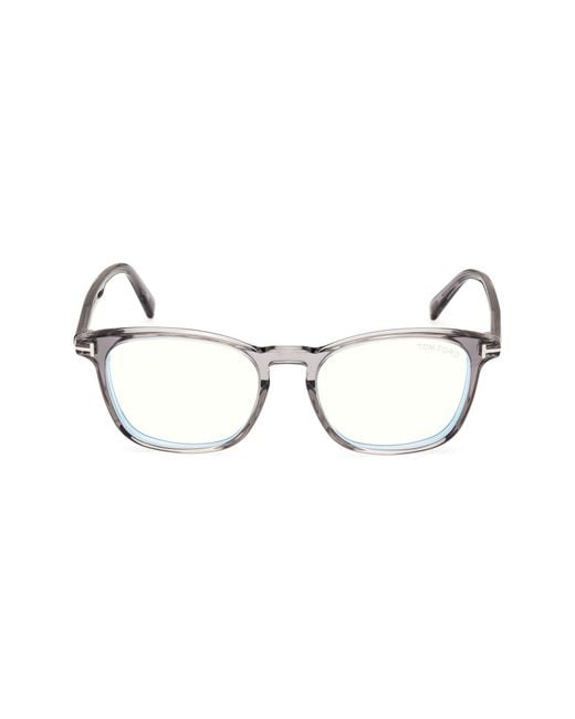 Tom Ford Multicolor 52Mm Square Optical Glasses for men