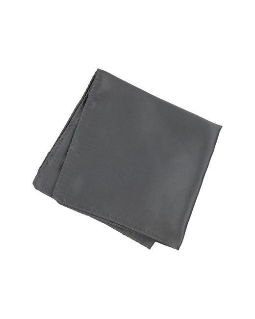 Brooklyn Brigade Gray Solid Satin Pocket Square for men
