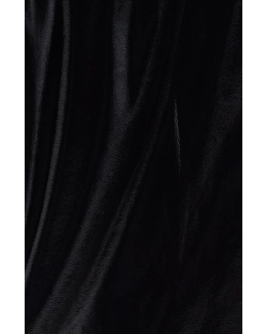 Noisy May Black Neal Patent Faux Leather Moto Jacket
