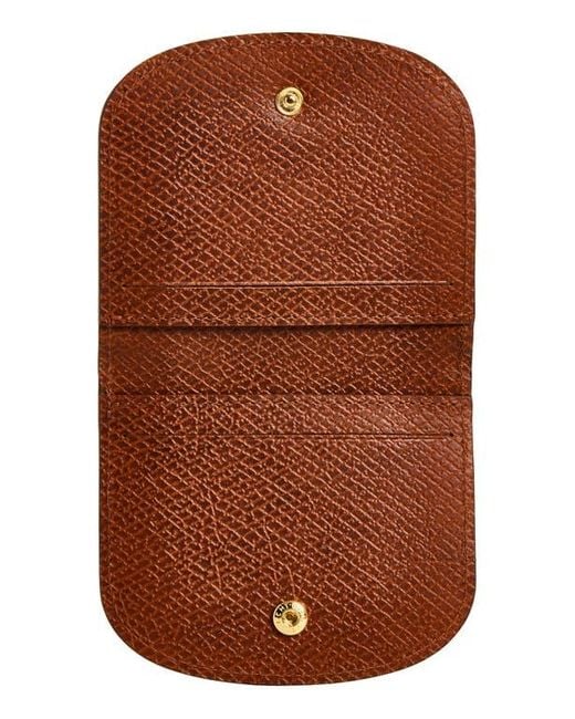 Longchamp Brown Epure Leather Card Case