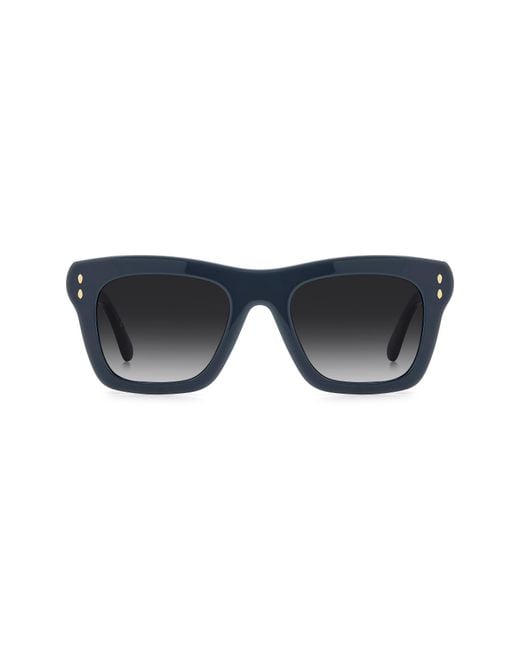 Isabel Marant Blue 51Mm Rectangular Sunglasses