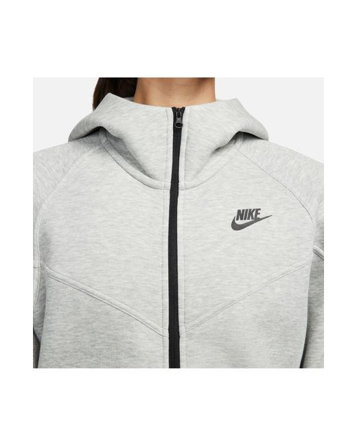 Nike Gray Sportswear Tech Fleece Windrunner Zip Hoodie