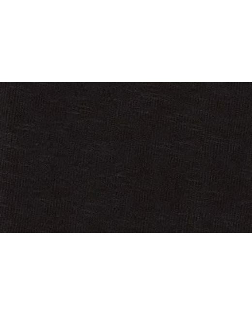 Michael Stars Black Akira Smocked Hem Tank Top