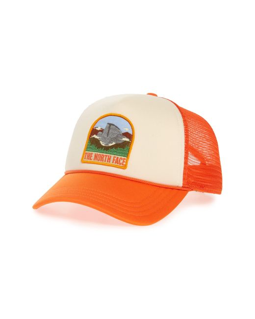 The North Face Orange Valley Trucker Hat for men