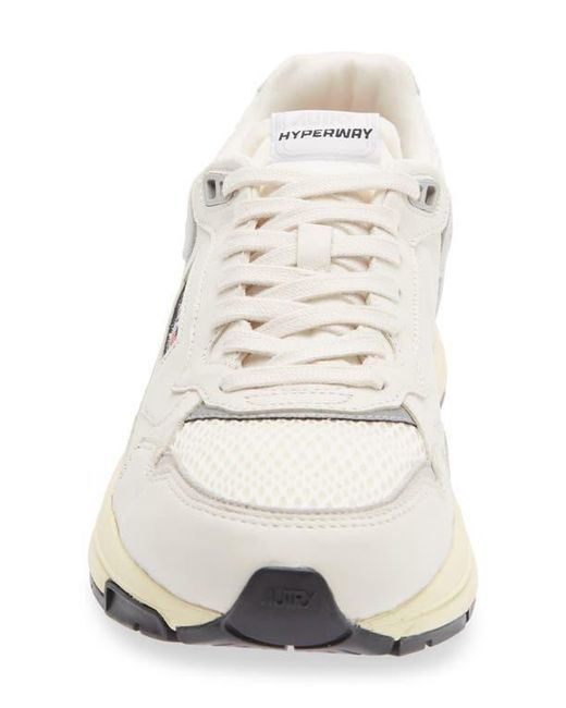 Autry White Hyperway Low Sneaker for men