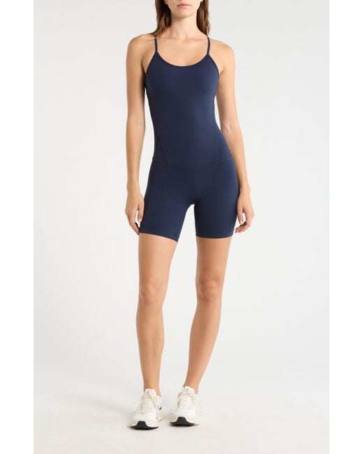 Mpg Blue Flatlock Seam Romper
