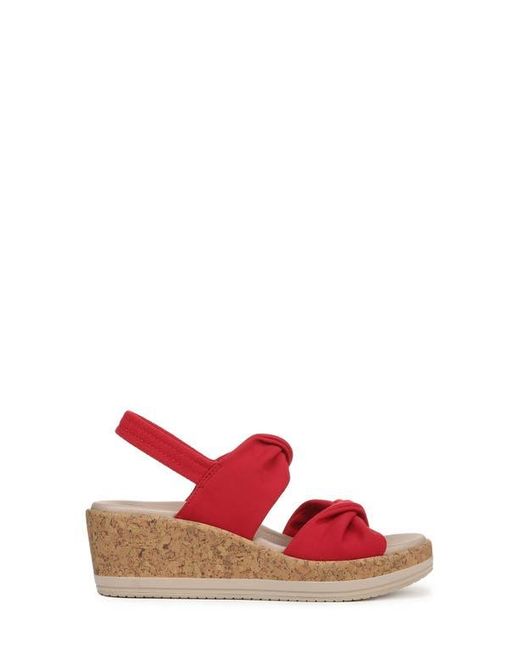Bzees Red Riley Slingback Wedge