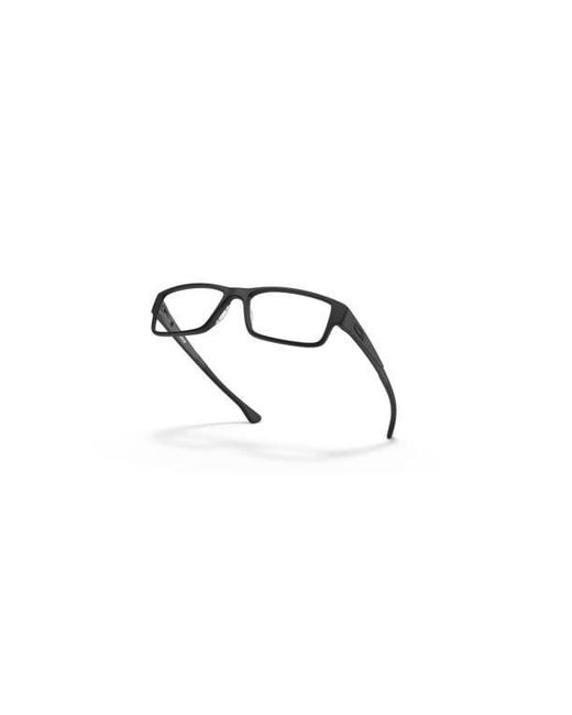 Oakley Black 51Mm Rectangle Optical Glasses for men