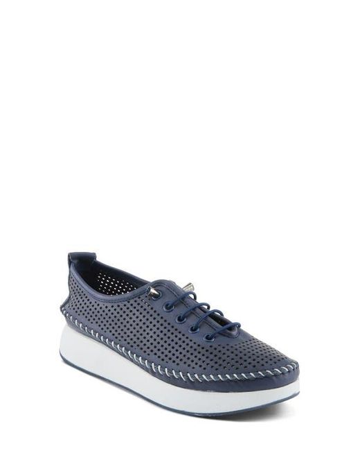 Spring Step Blue Eastwood Platform Sneaker