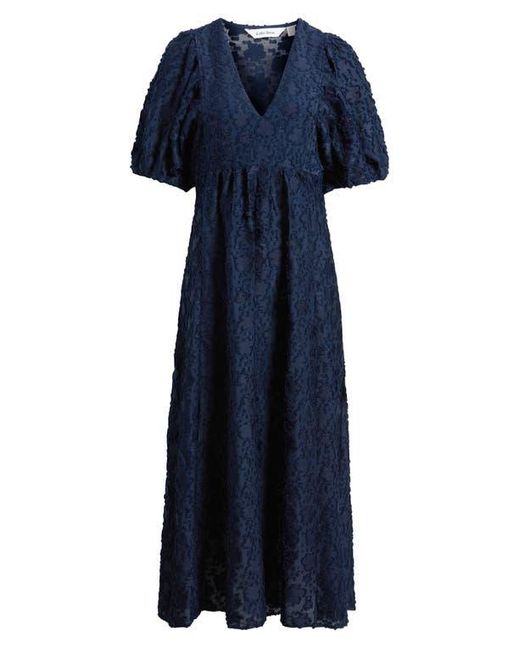 & Other Stories Blue Jacquard Maxi Dress