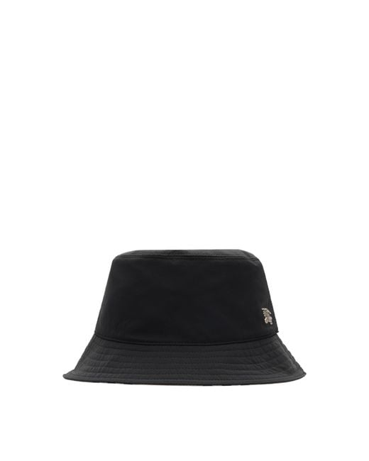 Burberry Black Nylon Bucket Hat for men