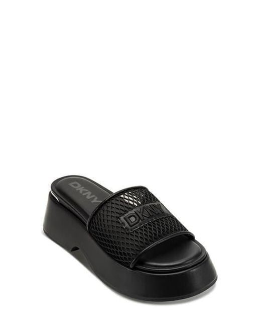 DKNY Black Iredell Platform Sandal