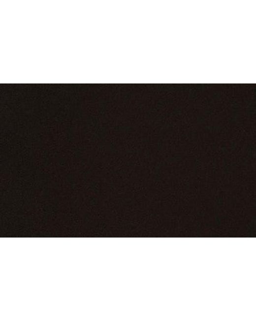 Aidan Mattox Black Bonded Crepe Gown