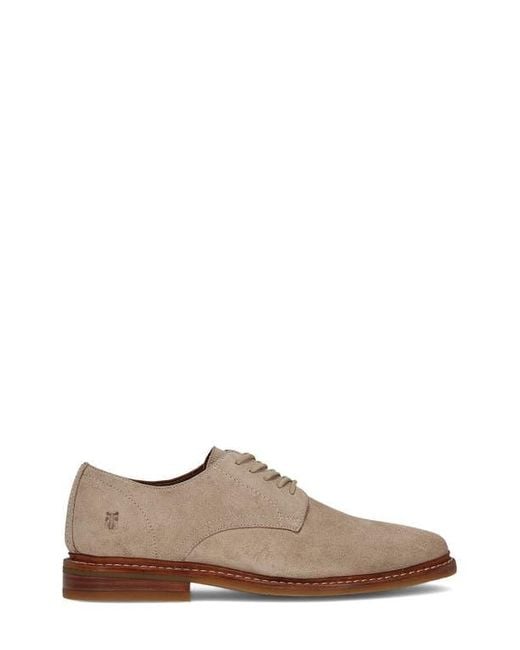 Frye Brown Paul Suede Plain Toe Derby for men