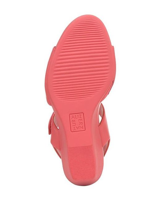 Naturalizer Pink Imani Slingback Platform Wedge Sandal