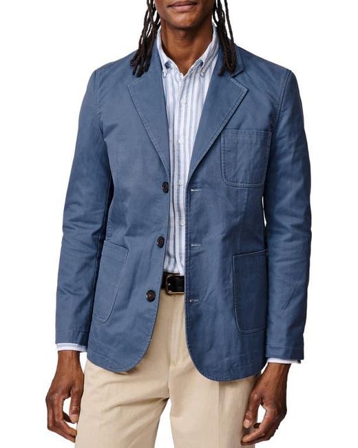 aubi Blue Mareham Patch Pocket Blazer for men