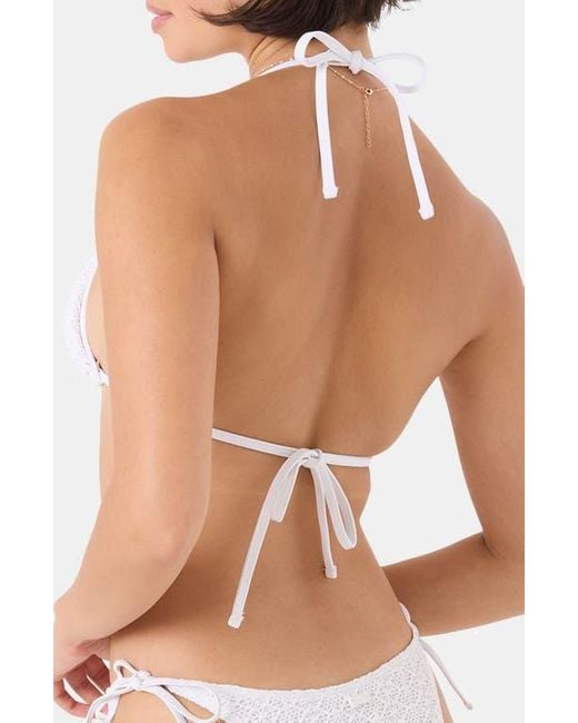 Roxy Blue Mini Tiki Triangle Bikini Top