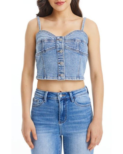 Bayeas Blue Lunna Denim Corset Top