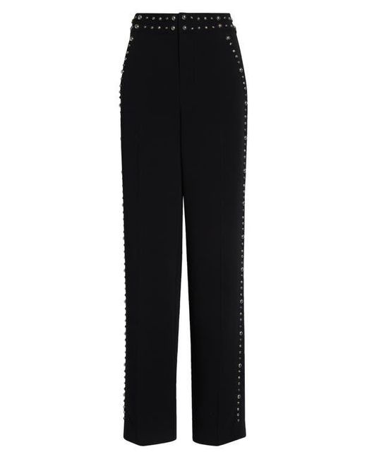 Cinq À Sept Black Olga Stud Detail Pants