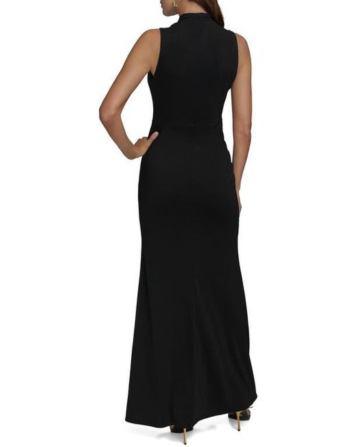 Donna Karan Black Sleeveless Gown