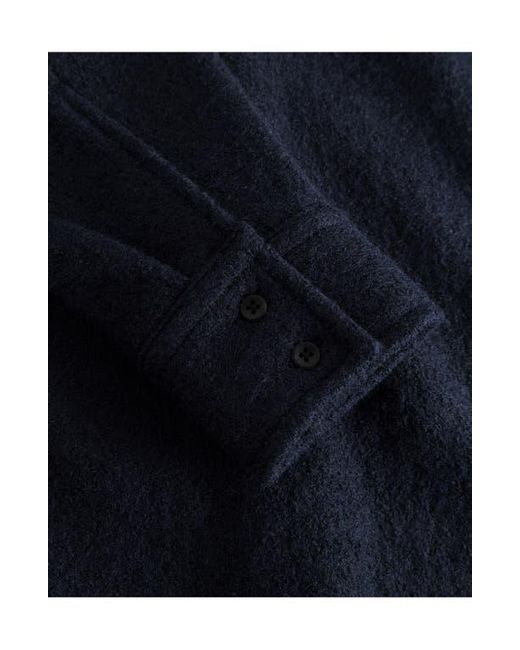 Les Deux Blue Kaleb Bouclé Shirt Jacket for men