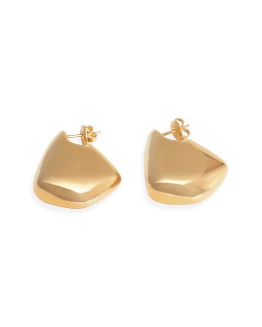 Bottega Veneta Metallic Small Vahuo Fin Earrings