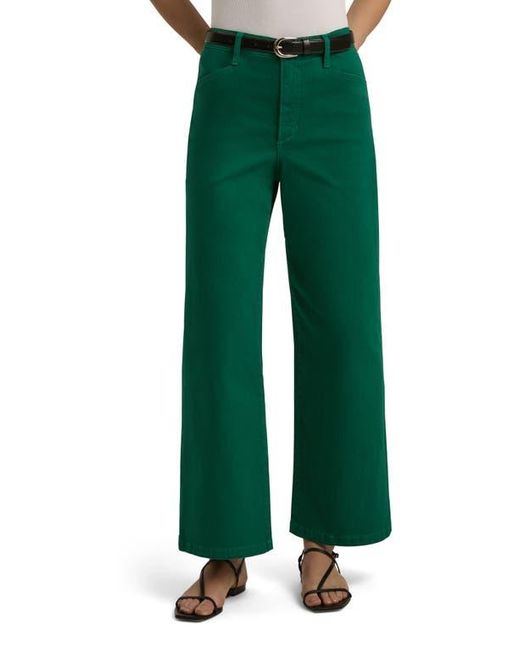 FAVORITE DAUGHTER Green The Mischa Super High Waist Wide Leg Jeans