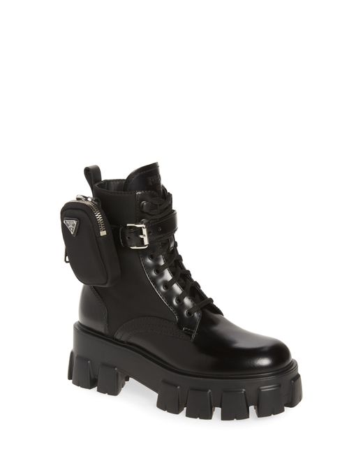 mini bag combat boot prada