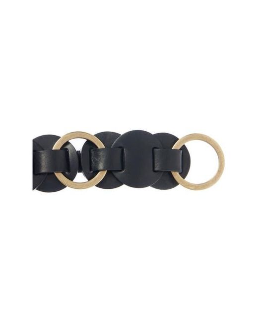 Isabel Marant Lota Disc Leather Belt in Black | Lyst