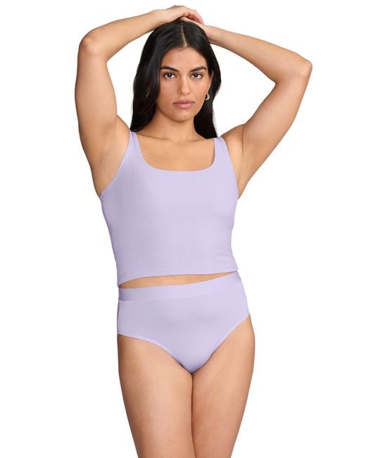 CUUP Purple The Square Neck Tank