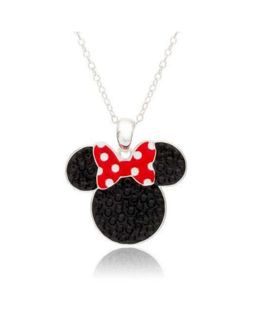 Disney Red Bow Pendant Necklace