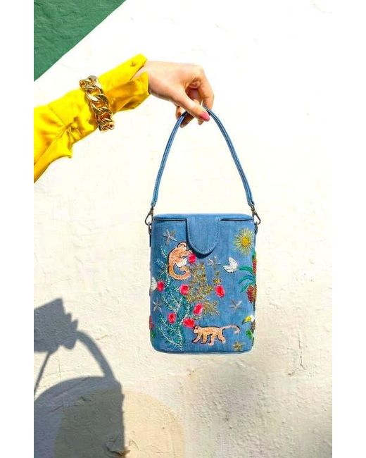 Simitri Blue Bucket Bag