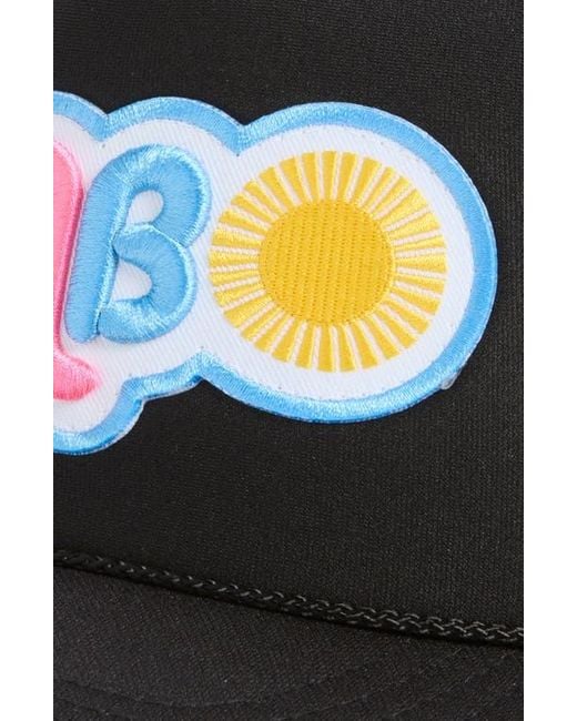 Local Beach Black Cabo Patch Trucker Hat