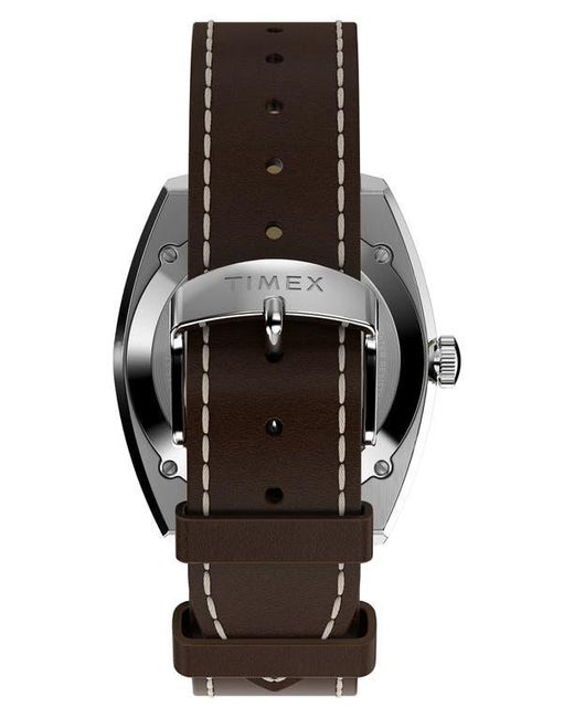 Timex Gray Marlin Automatic Leather Strap Watch, 39Mm for men