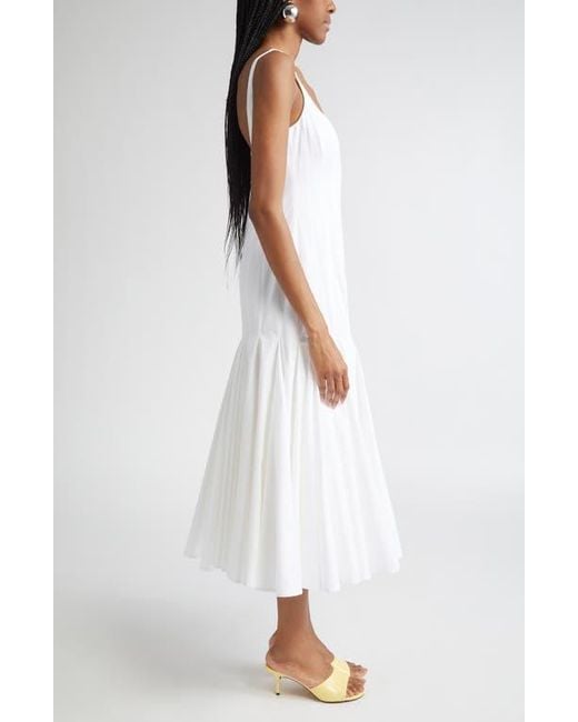 ワンピース JACQUEMUS WOMEN La Robe Agave Midi Dress White Jacquemus La Robe Agave Midi Dress | White | FARFETCH CA
