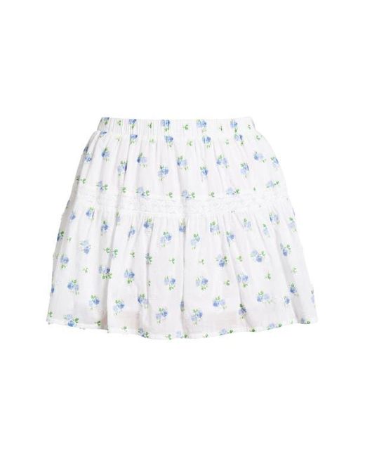 BP. White Pretty Tiered Miniskort