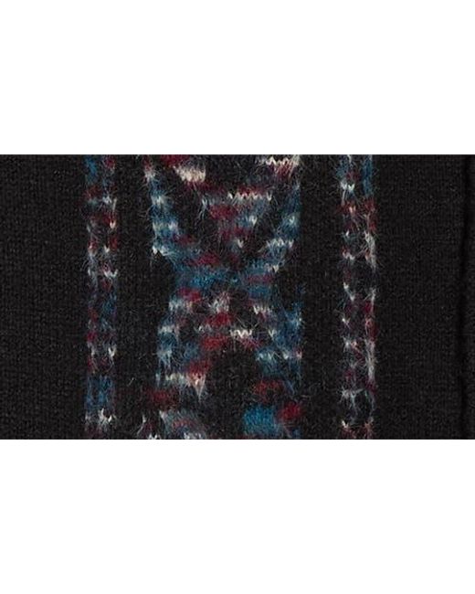 Vans Black Wheeler Geo Pattern Short Sleeve Camp Collar Cardigan for men